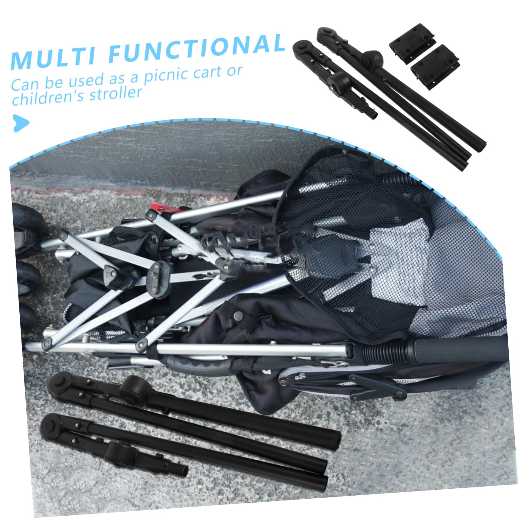 Klappbarer Handwagen mit Ziehwagen Funktion für Camping und Outdoor Faltbarer Strandwagen mit Stabilem Gestell und Einfachem Aufbau für Garten und Erholung