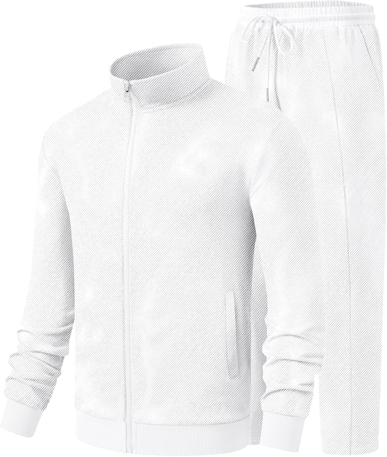 JMIERR Men's Sweatsuit Tracksuit 2 Piece Set Full Zip Casual Jogging Suits with Jogger Jackets and Pants Warm Up Outfits - Image 9