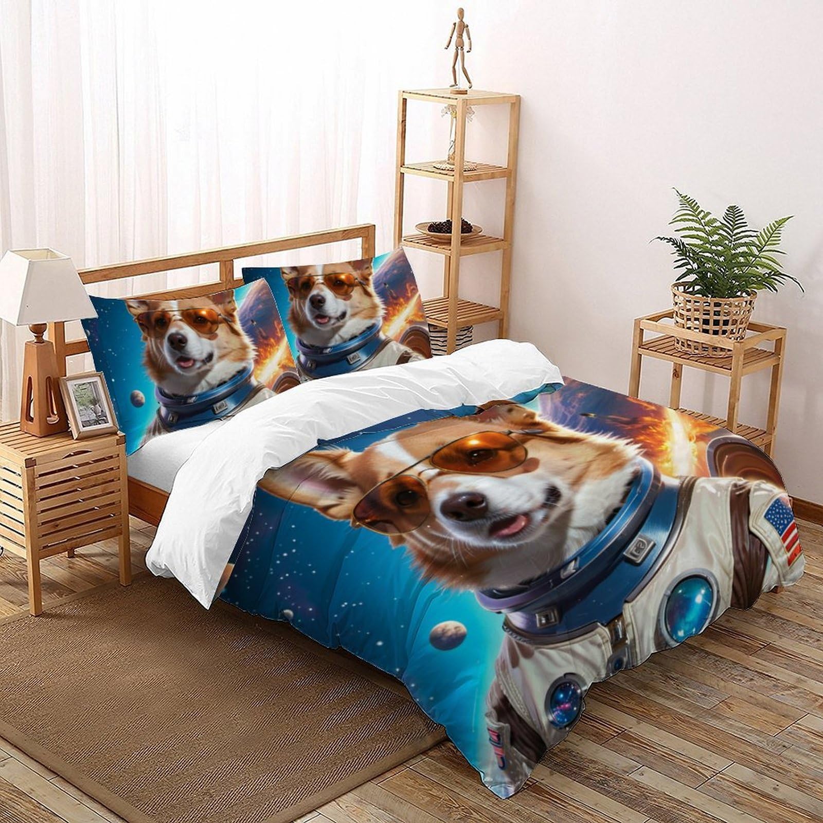 Housses de couette 3D enfants douce et parure de lit double 200x200cm zippée