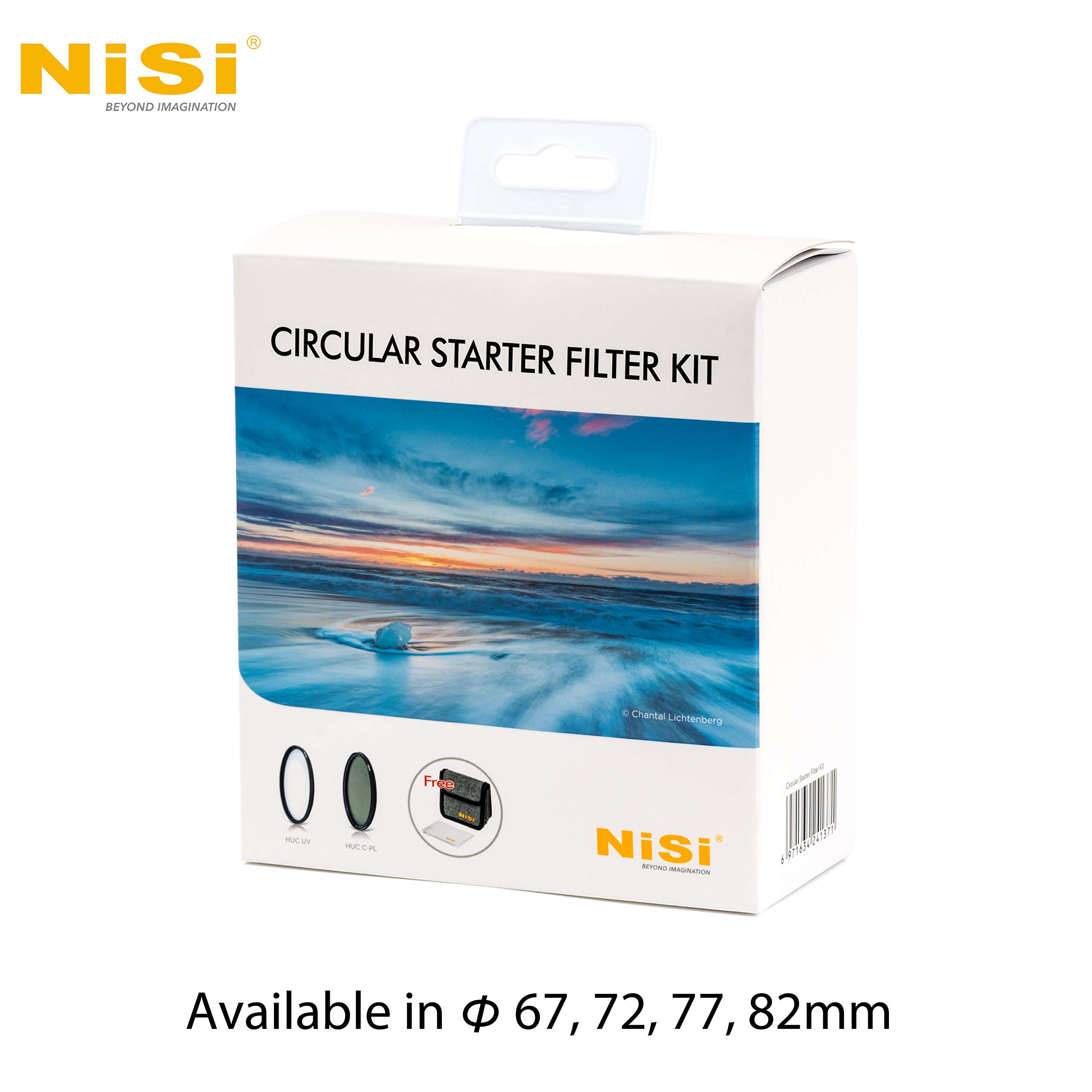 NiSi 72mm Circular Starter Filter Kit, Including HUC UV Filter, HUC CPL and Filter Pouch