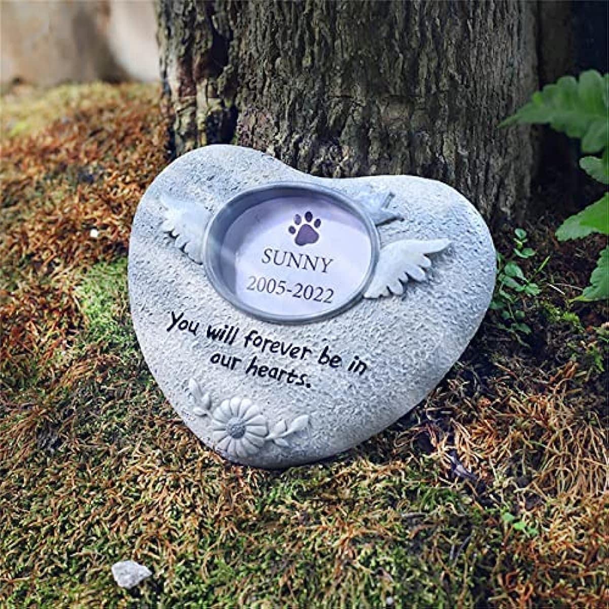 Memorial heart with animal paws - Order now