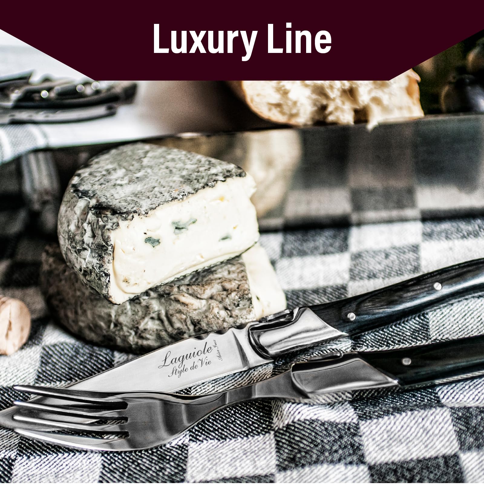 Laguiole Style de Vie Widelce Luxury Line, 6-częściowy, drewno pakka