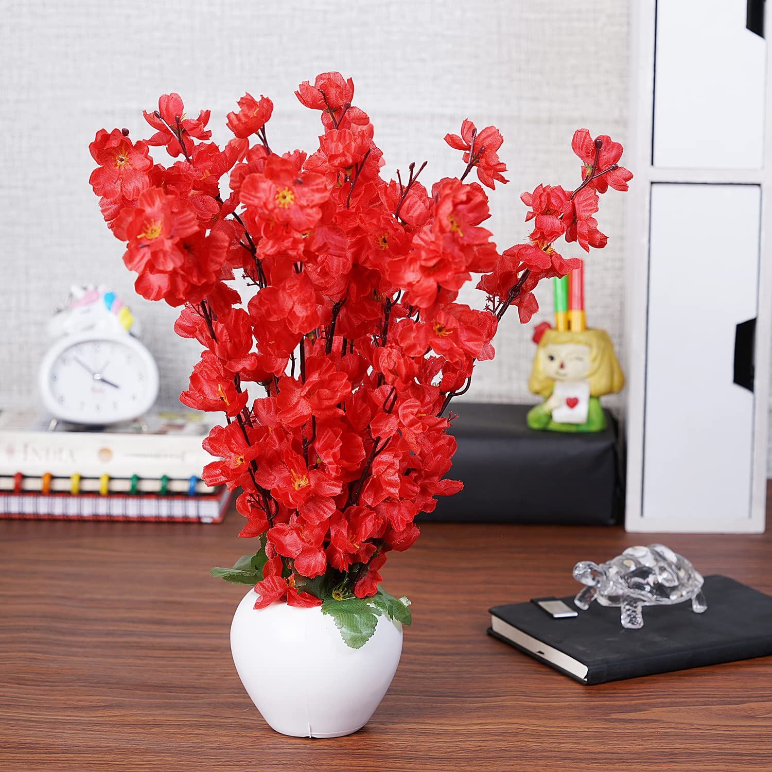 Buy Dekorly® Faux Mini Flowers Indoor, Plastic Flowers, Small Fake