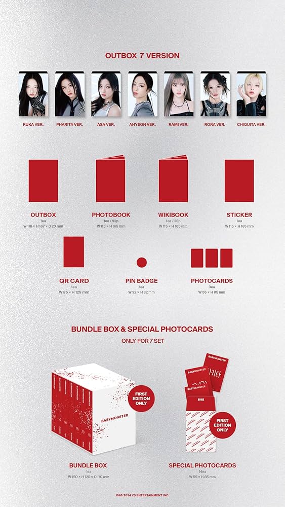 BABYMONSTER YG TAG Ver.7種セット バンドルボックスなし BABYMONSTER YG TAG Ver.7種セット バンドルボックスなし Amazon