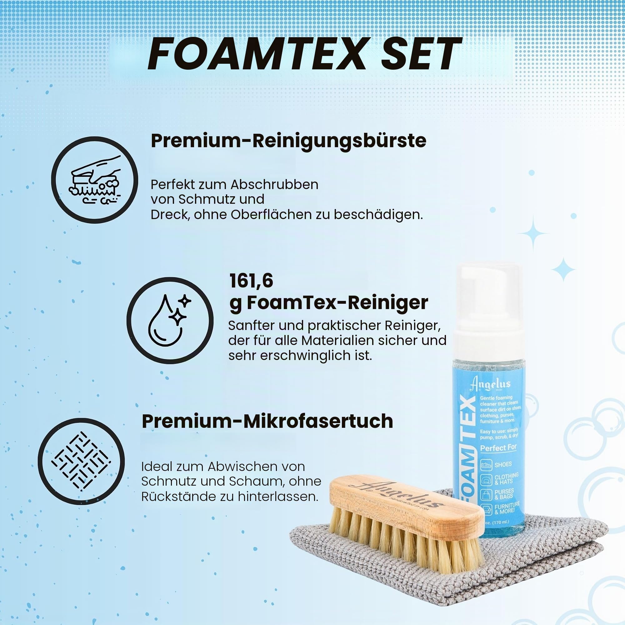 Angelus Foam Tex Reinigungs-Set