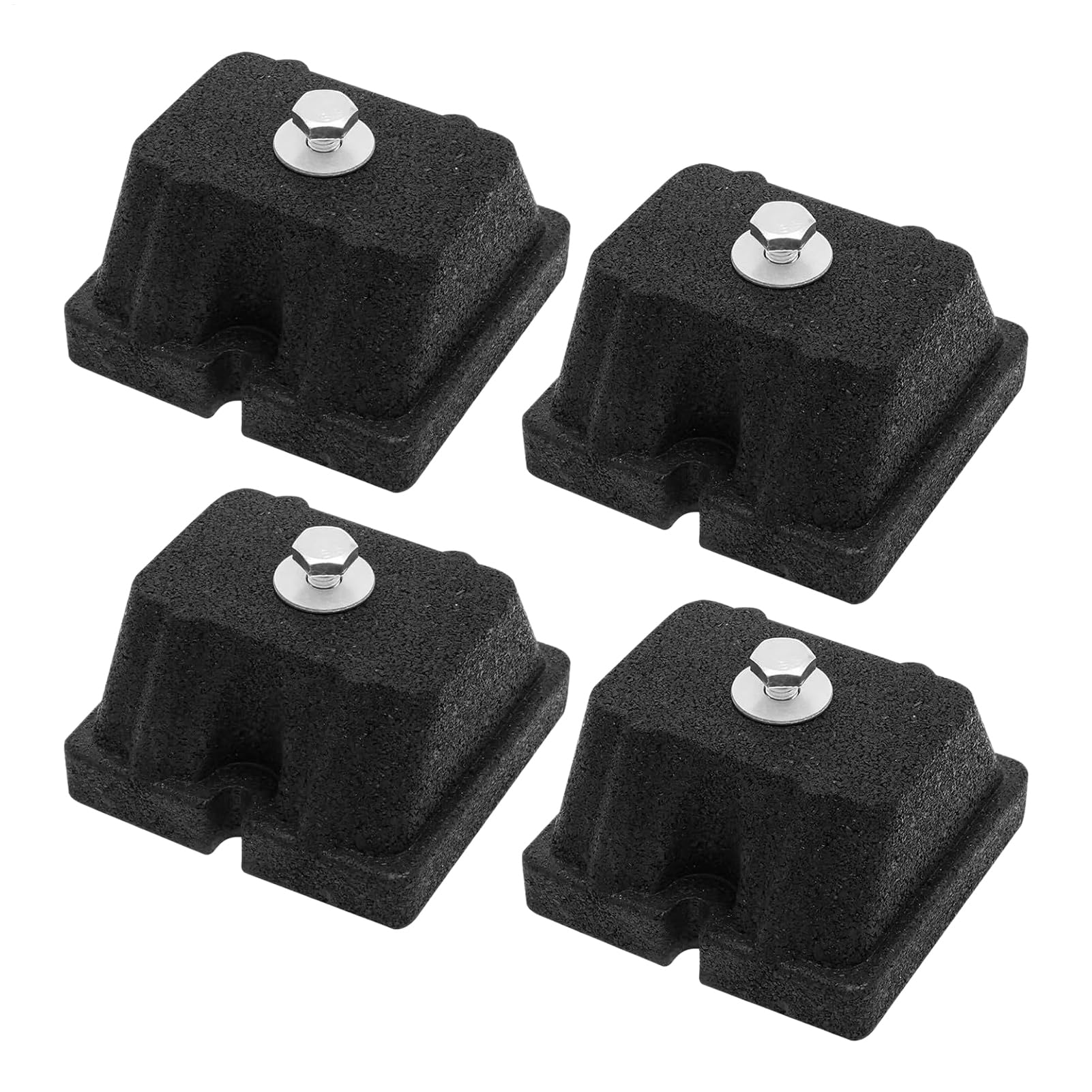 Anti Vibration Pads for Air Conditioner,4 Piece Rubber Shock and Noise Reduction Heat Pump Antivibration Feet | Mounting Bracket Isolator for Condensers Outer Machine Hvac Heat Pump System Outdoor Min