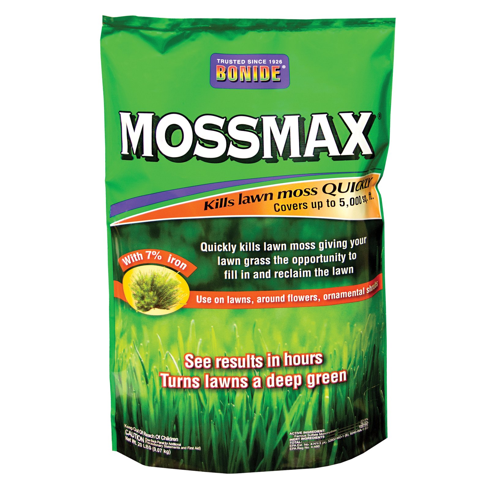 Amazon.com: Bonide (BND60728) MossMax Lawn Granules, 20-Pound