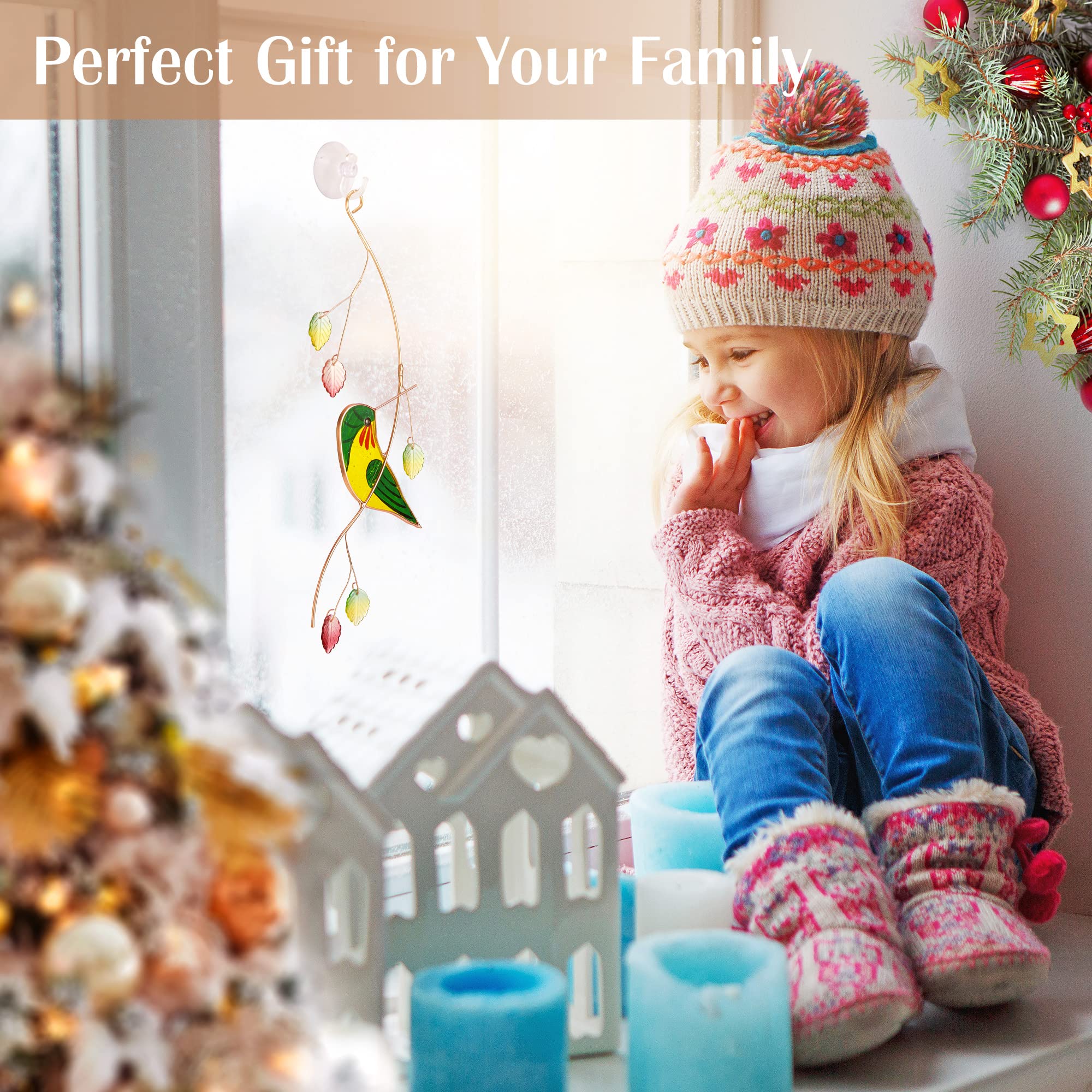 Lolitarcrafts Sonnenfänger, Kolibri, Buntglas, EIN schönes Geschenk für Ihre Familie
