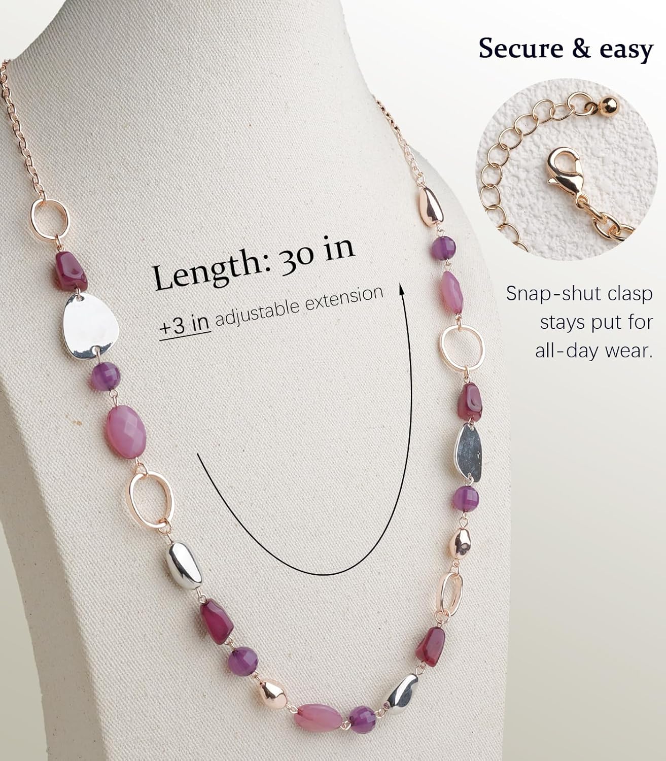 Long Gold Boho Necklaces for Women Beaded Statement Chain Long Necklace Gold Costume Jewelry Birthday Gifts for Her - Image 7