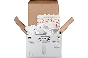 Command Bulk Picture Wall Hook with Clear Adhesive Strips, Holds Up to...