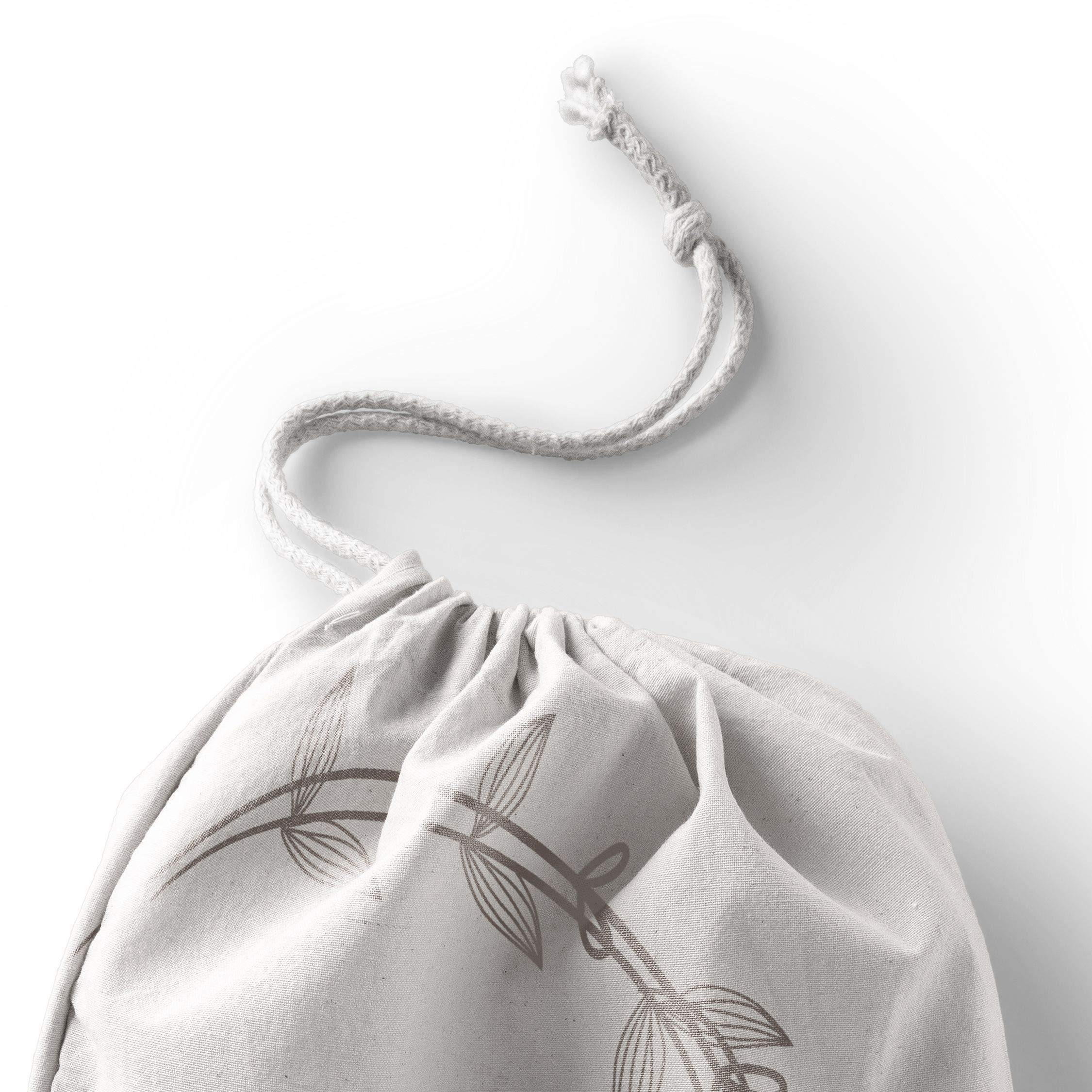 Borsa Bagaglio A Mano Bonamaison In Tela Di Cotone, Multicolore, Con Cordoncino, Riutilizzabile E Lavabile