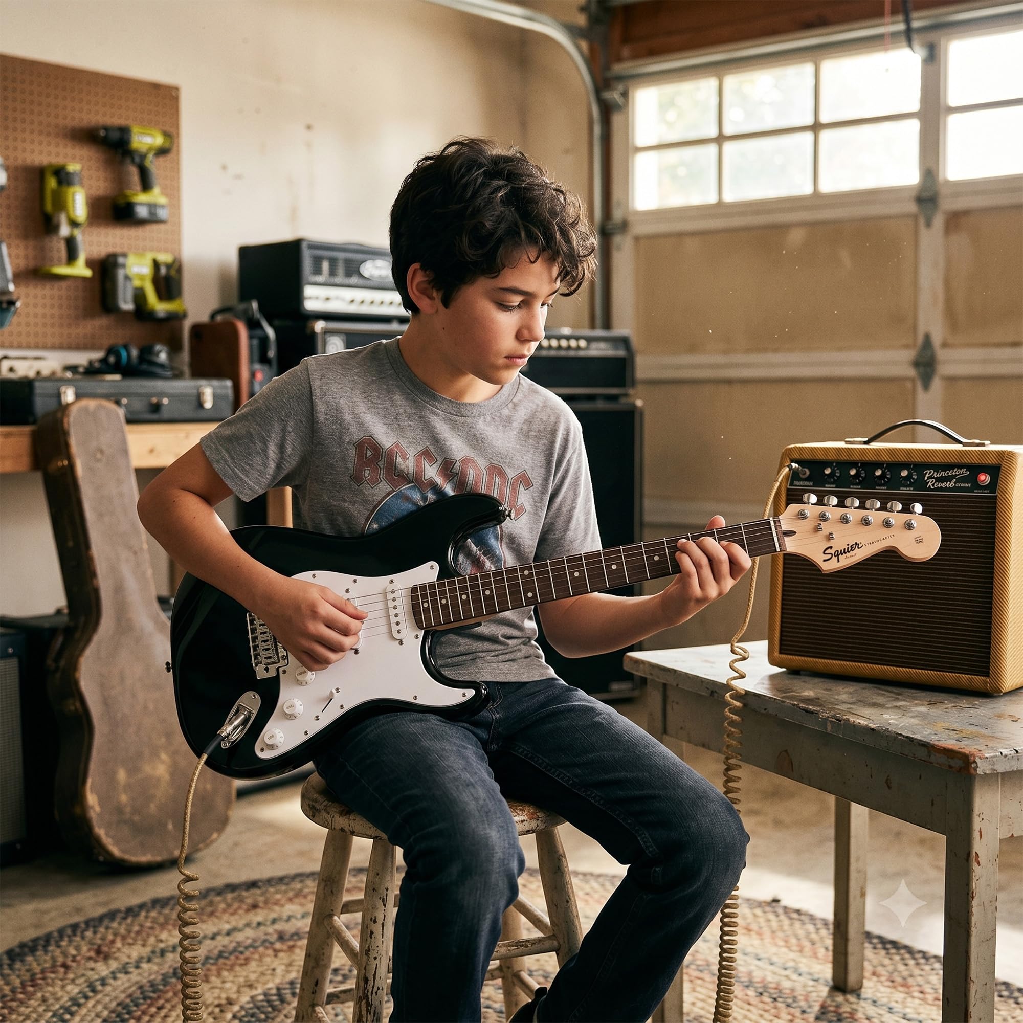 Amazon.com: Fender Squier 3/4-Size Left-Handed Kids Mini Strat