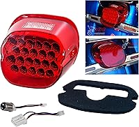 Vista 4 de Luz LED para freno trasero OZ-USA Xl FLH FX, luz de freno para motocicleta, Rojo