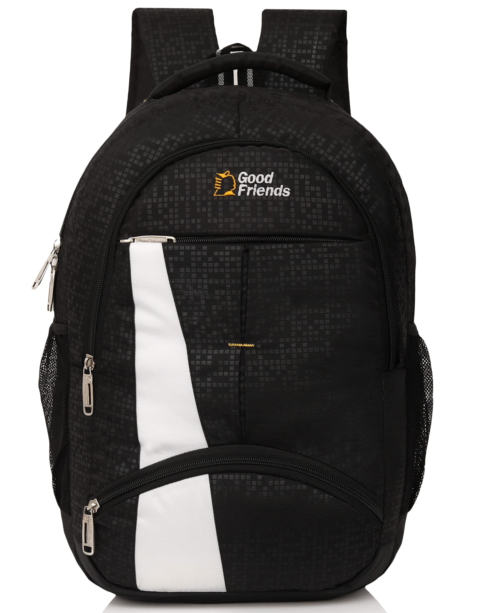 Goodfriends Waterproof Casual/College Bag/School Bag/Laptop Backpack for Boys And Girls (Black) (B0BXFDQSKT) Amazon Price History, Amazon Price Tracker
