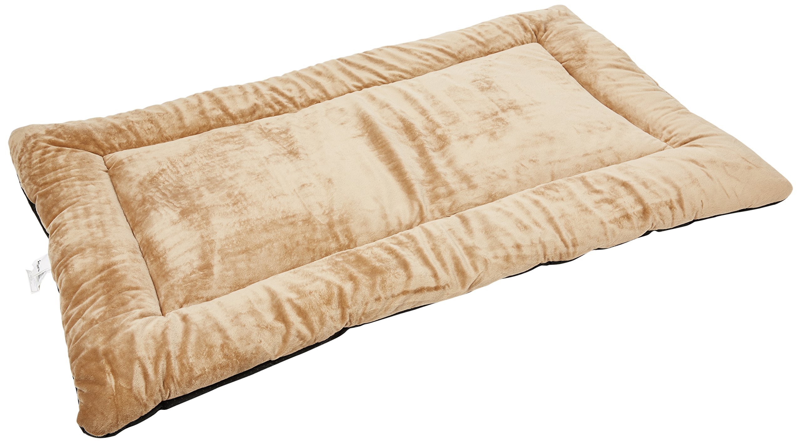 HappyCare Textiles Long Rich HCT MAT-001 Solid Super Touch Micro Mink Dog and Pet Mat, 48 by 30-Inch, Taupe