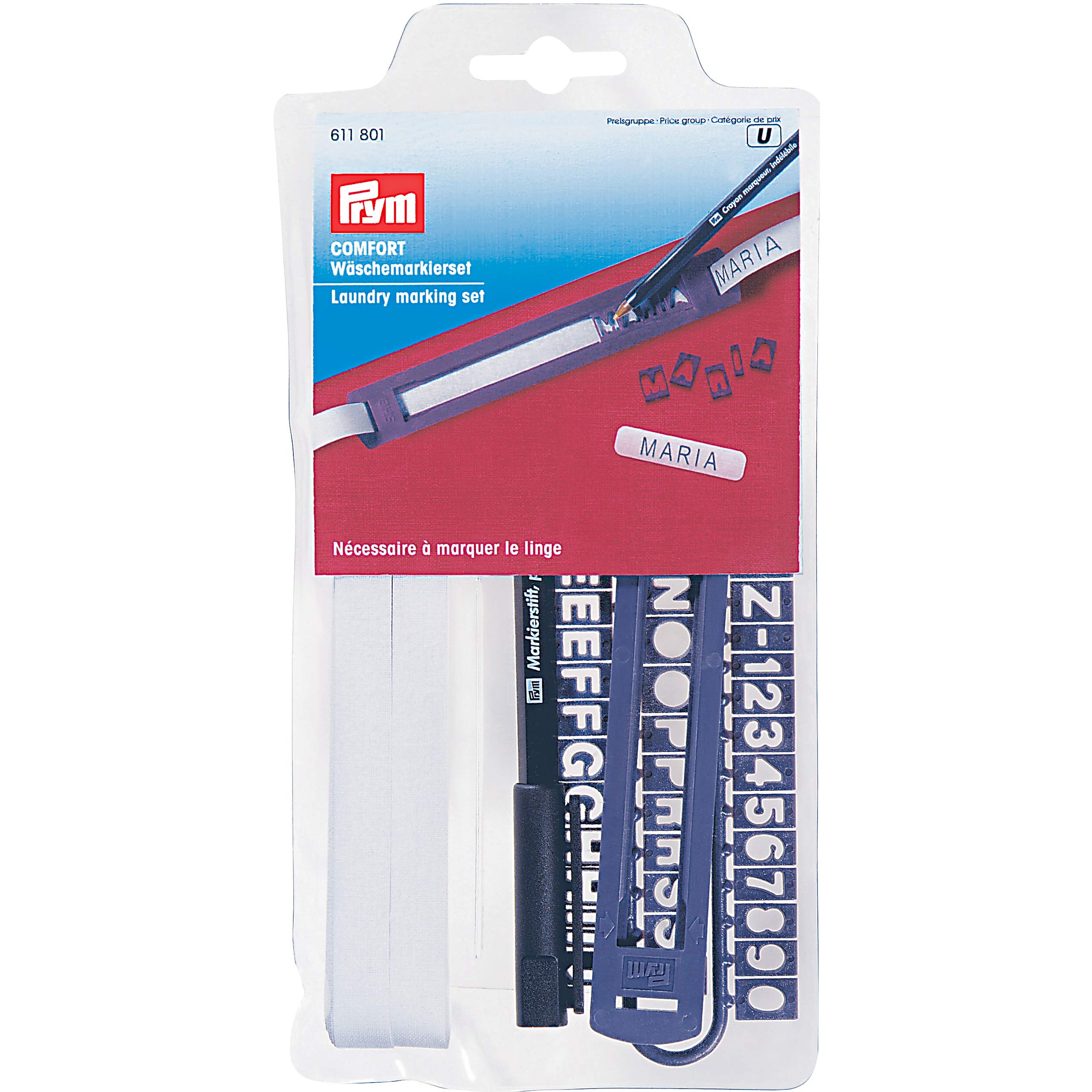 Prym Purple, Black Laundry Marking Set