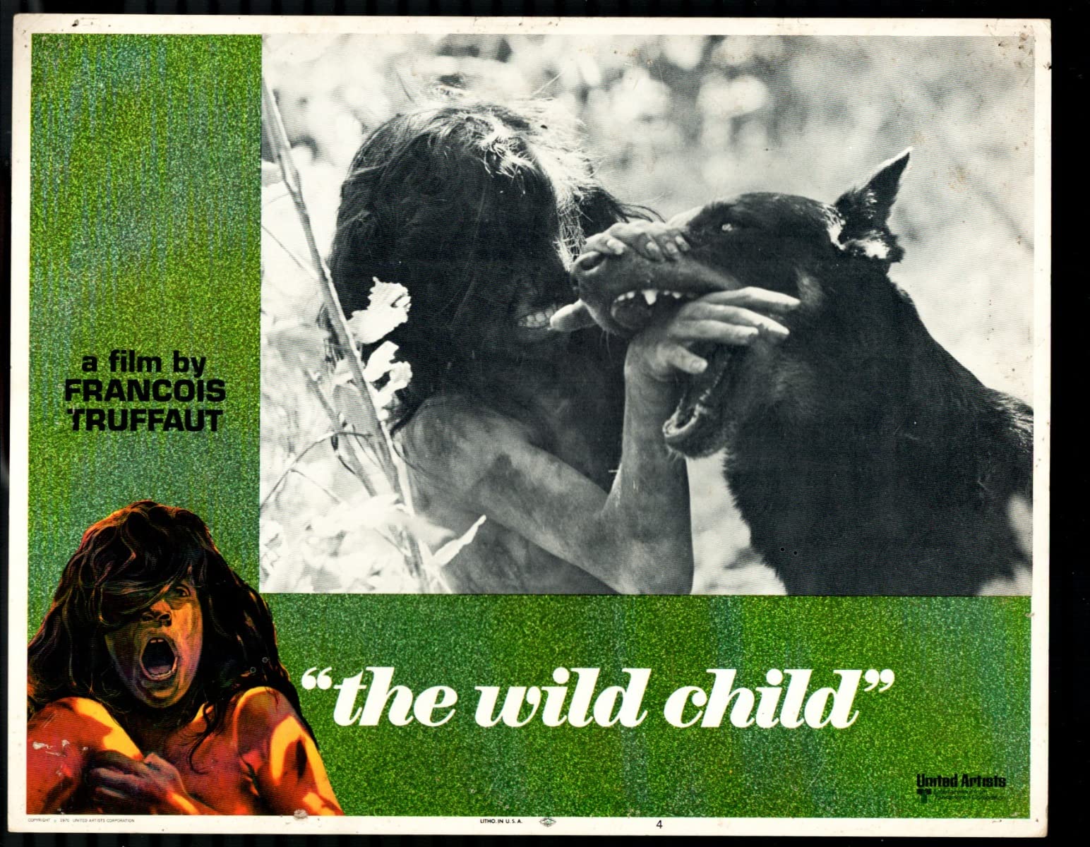 MOVIE POSTER: Wild Child 11"x14" Lobby Card #4 Jean-Pierre Cargol