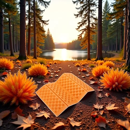 Miniatura 6 de 1 almohadilla de espuma impermeable plegable portátil para acampar al aire libre, senderismo, picnic, colchoneta de espuma para dormir para camping,