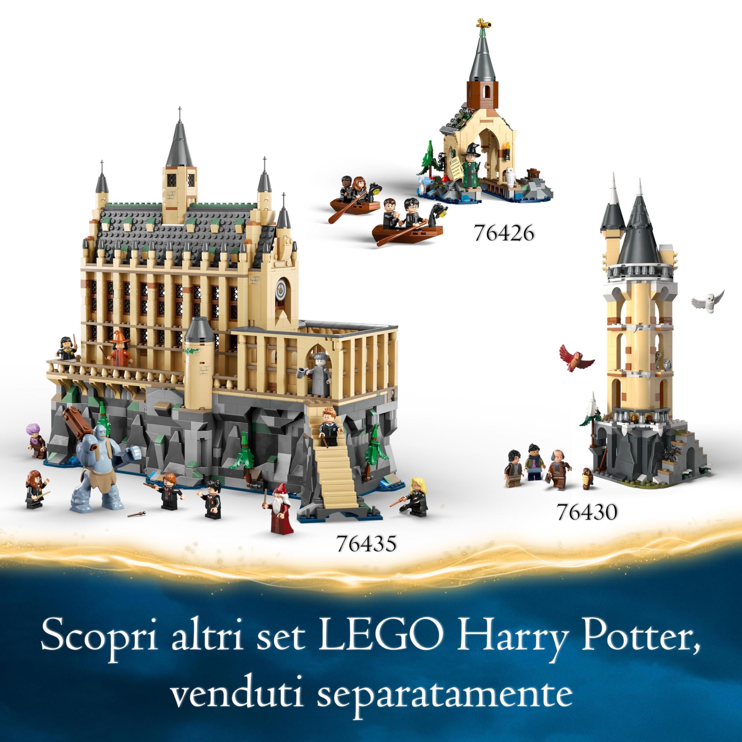 LEGO Harry Potter Castello di Hogwarts: Lezione di Pozioni, Aula Giocattolo da Costruire per Corso di Magia, Giochi per Bambini e Bambine da 8 Anni con 4 Minifigure, Idea Regalo da Collezione 76431