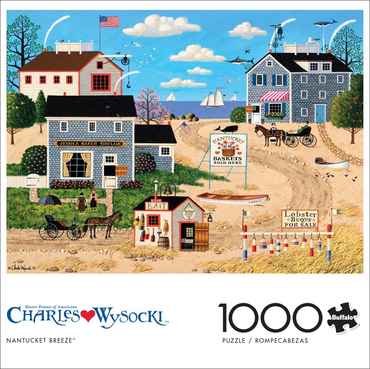 Amazon.com: Buffalo Games 1000 Piece Jigsaw Puzzle - Nantucket