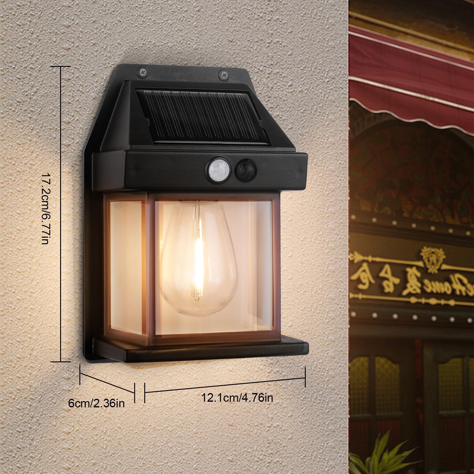 6 Luci Solari Esterno Con Sensore Movimento - Faretti LED 236 LED Impermeabili Per Giardino E Garage - Foto 10