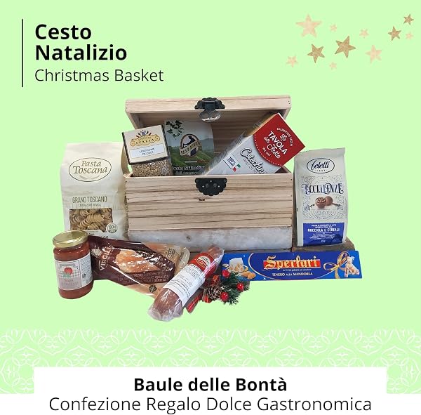 Speciale Italia Christmas Baskets - Gift Box of Goodness Bio, Christmas Basket Gastronomic with Organic Products, 7 Pieces - 2
