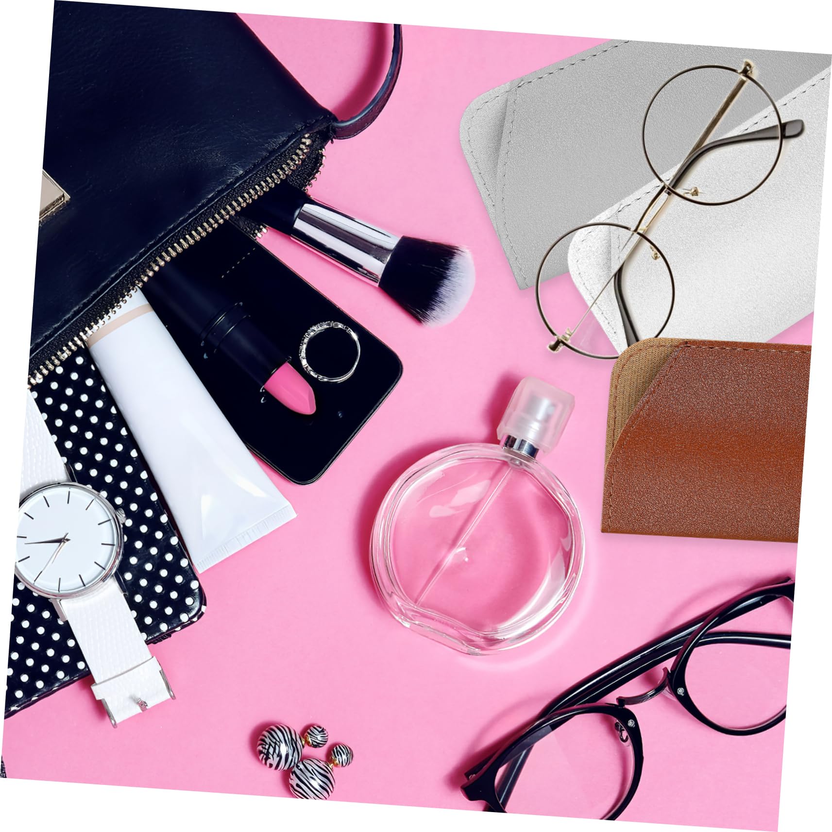 30stücke Teiliges Pu-leder Brillenetui Tragbare Brillen Tasche Für Damen Und Herren Weiche Sonnenbrillen Hülle Für Reisen Und Alltag