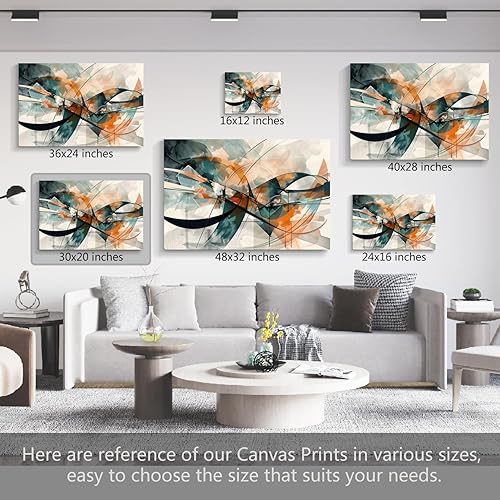 Miniatura 461 de Lienzo artístico para pared, pinturas de arte abstracto, fantasía azul, grafiti colorido sobre fondo blanco; decoración artística moderna para sala