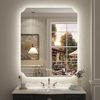 76.2x91.4cm(30x36인치) 백라이트 LED 욕실 화장대 거울 조명 포함