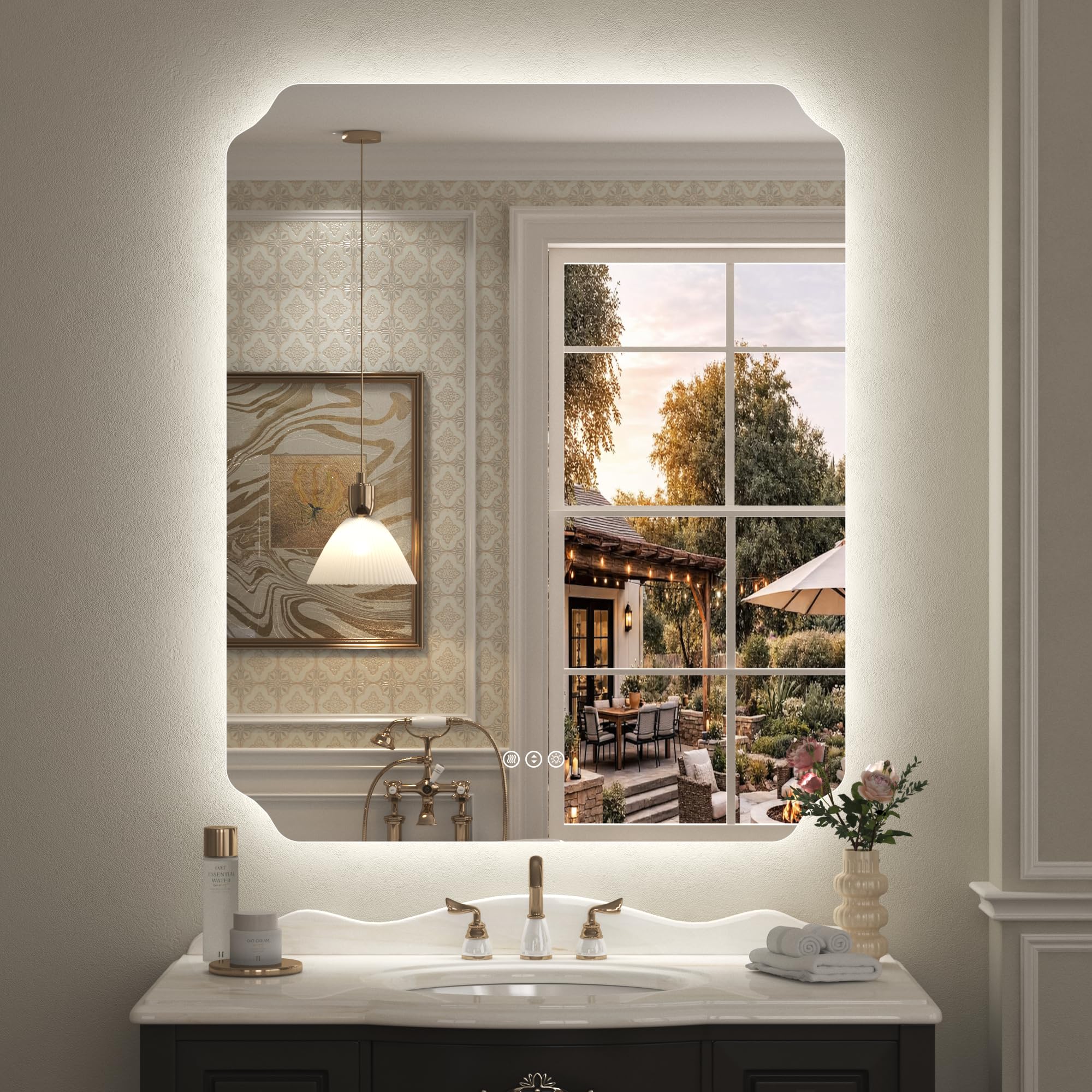 30x36 Inch Backlit LED Bathroom Vanity Mirror with Lights