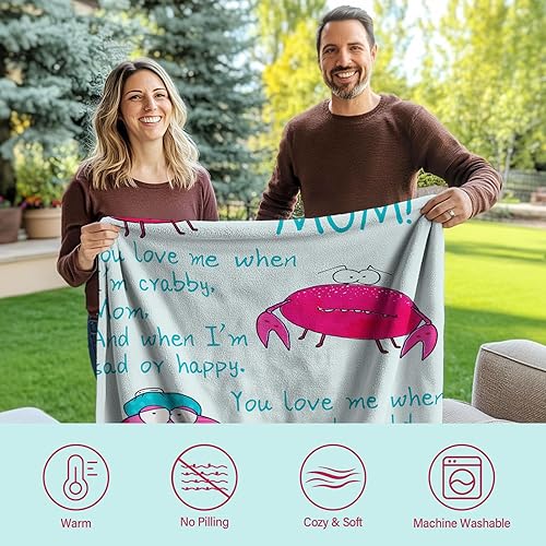 Miniatura 4 de Regalos para mamá, regalos de cumpleaños para mamá de hija, regalos para la madre para el día de la madre, Navidad, Acción de Gracias, manta suave