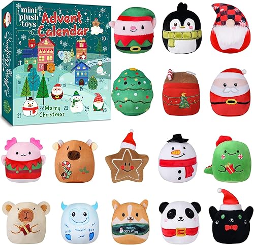 Miniatura 21 de Calendario de Adviento 2025 para niños, juego de cuenta regresiva de 24 días, juguetes de bloques de construcción, rellenos de calcetines de Navidad