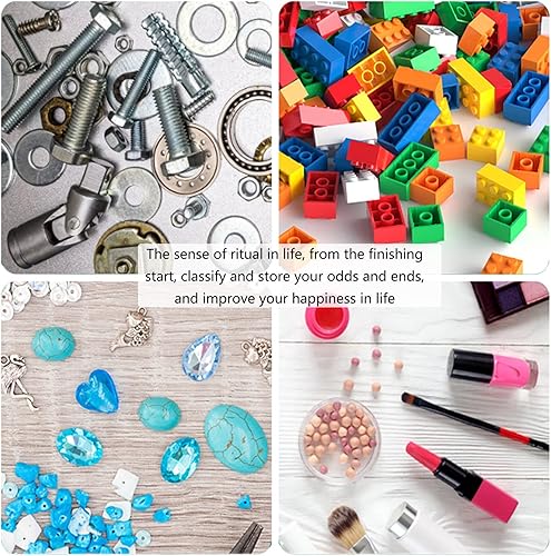 Miniatura 6 de Caja de herramientas de gabinete de almacenamiento de plástico de 60 cajones, piezas de almacenamiento de hardware y gabinete de manualidades,