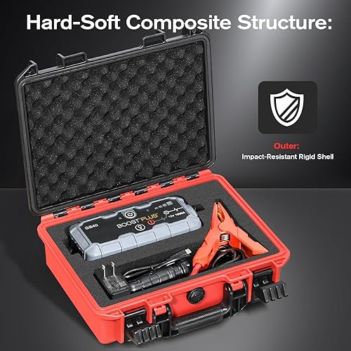 Miniatura 5 de Funda para NOCO GB40 Jump Starter  Caja de almacenamiento resistente al agua para Boost Plus 1000 A, cargador rápido de coche y accesorios