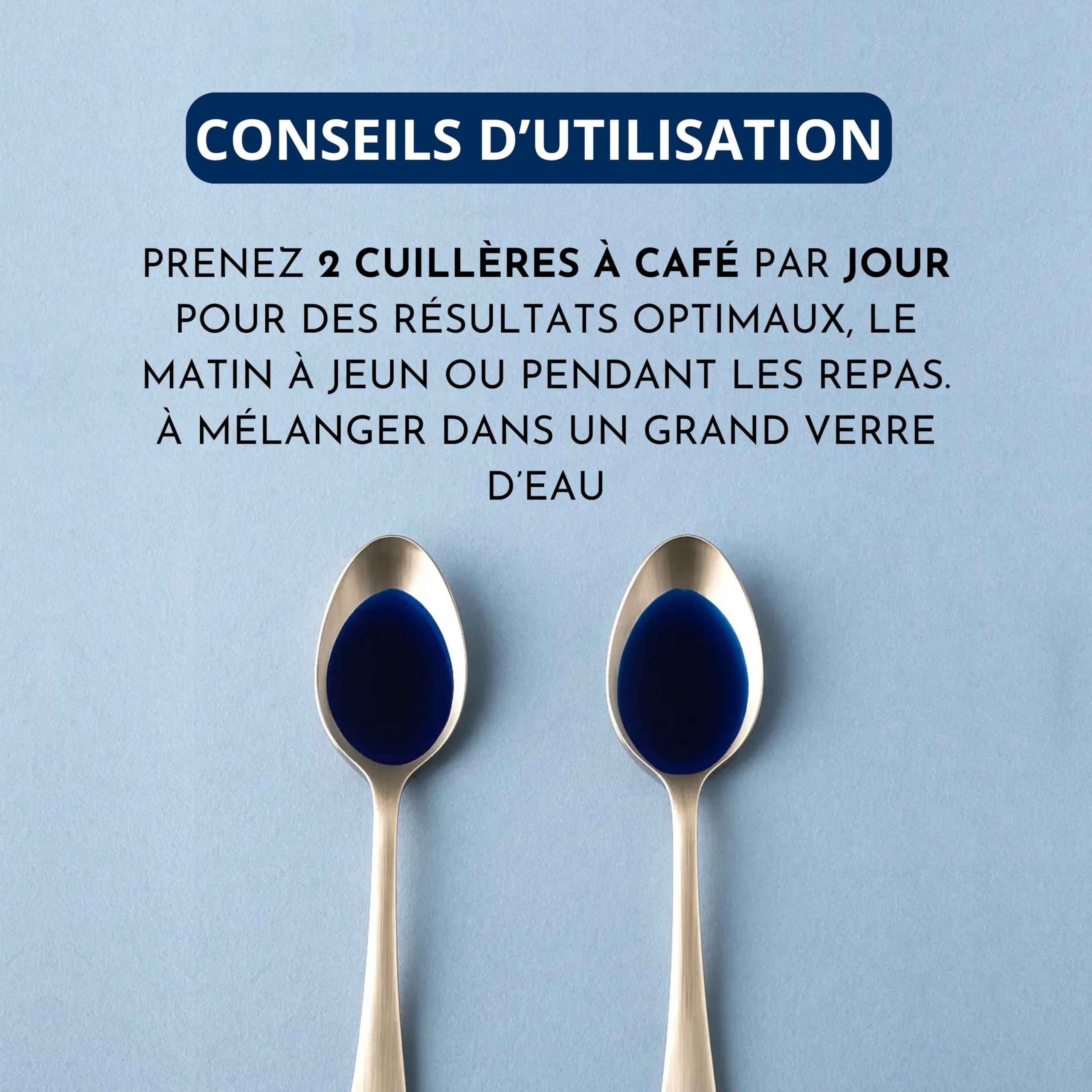 Phycocyanine Liquide Ultra Assimilable 2000 mg par Litre – Spiruline Bleue Française Sans Additifs – Cure 20 Jours – Énergie Naturelle, Récupération, Immunité et Antioxydant Vegan Made in France