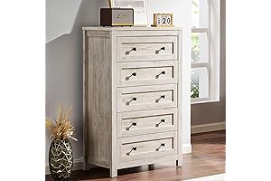 VanAcc Distressed White Dresser: Vintage Farmhouse Charm for Your Home