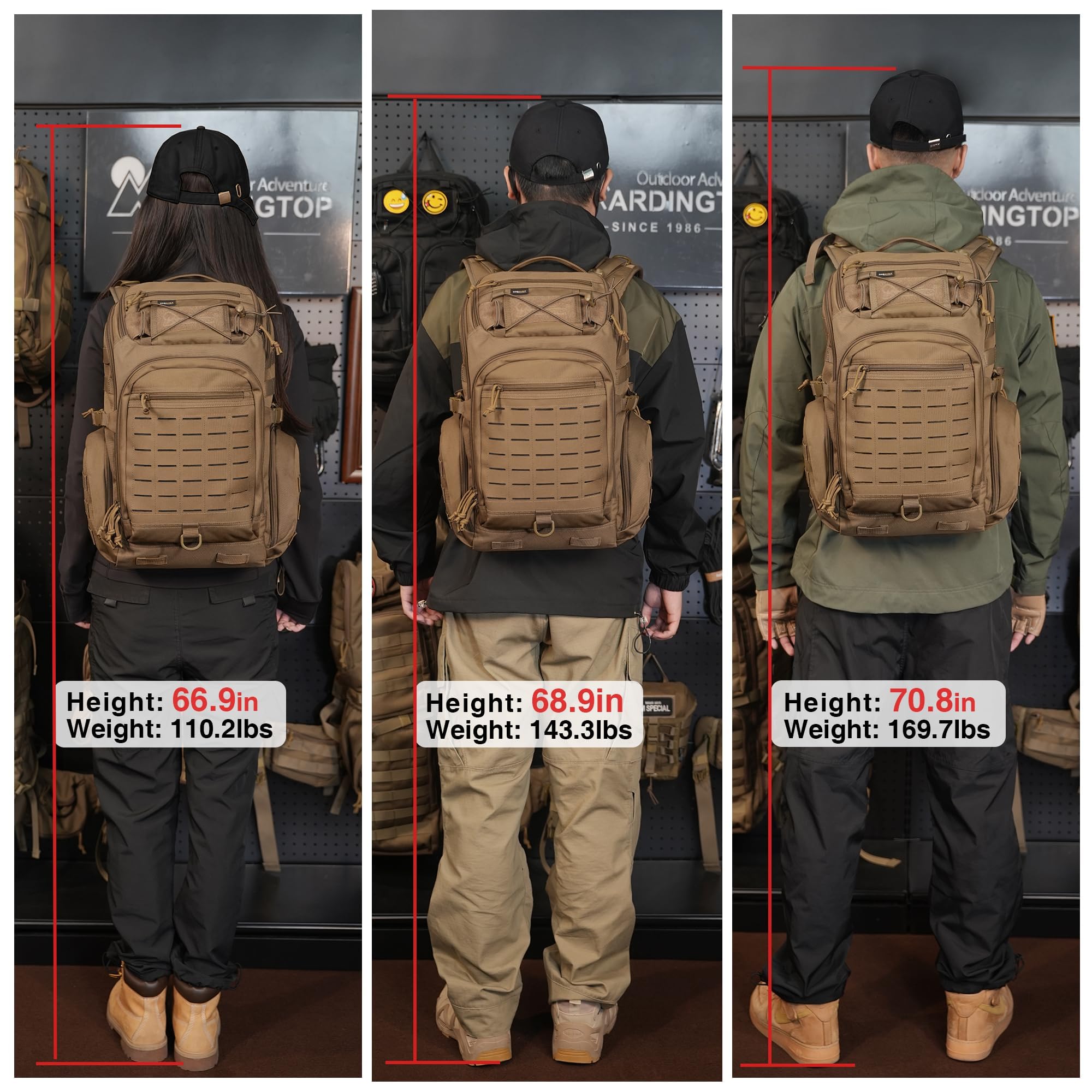 Mardingtop 30L Molle rucksack Tagesrucksäcke Daypack Arbeitsrucksack | Reiserucksack herren Laptop rucksack backpack mit laptopfach für City, Business, Reisen