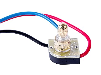 GSW-68 Brass Rotary Switch, 6A 125VAC, Single Pole Tripple Throw, OFF-ON(P)-ON(N)-ON(N+P), Brass