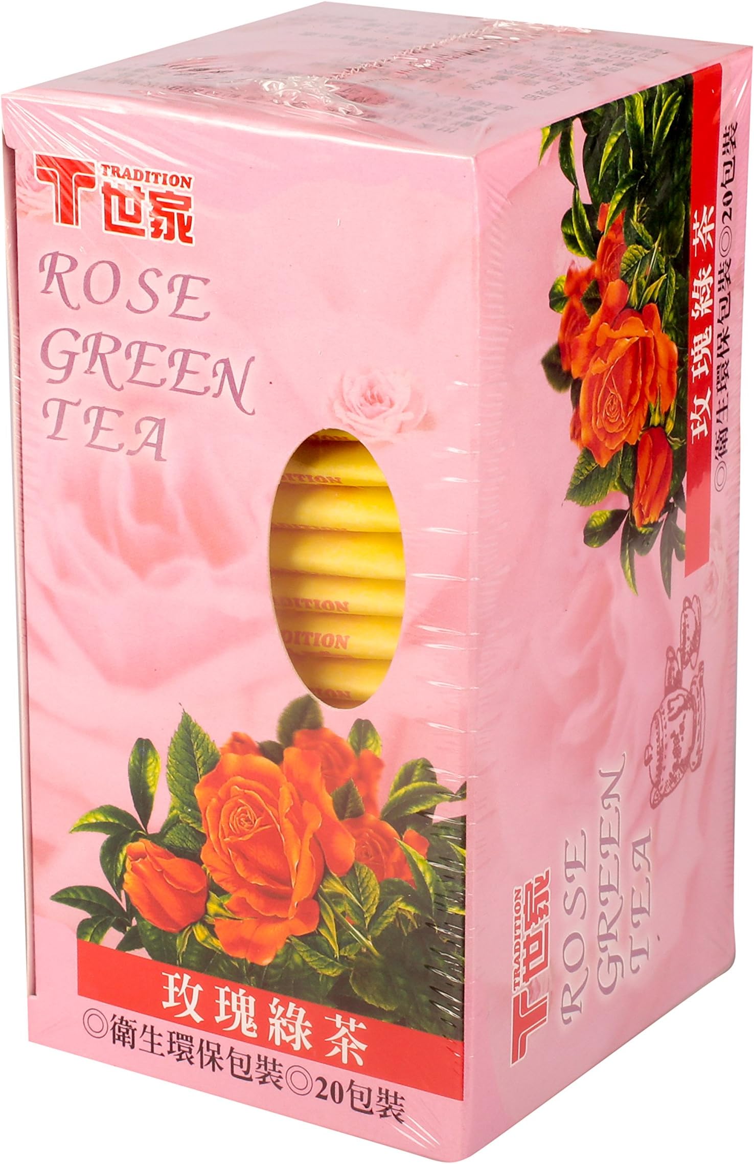 tradition rose green tea (20-ct) - 1.4oz