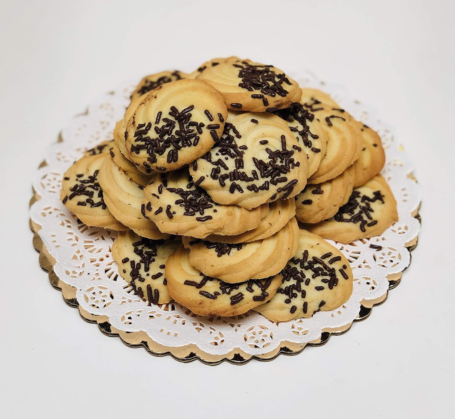 Chocolate Sprinkle Swirl Italian Cookies (4 lbs)