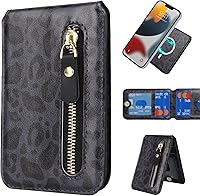 Vista 6 de Cavor Compatible con Magsafe Wallet, soporte ajustable, cartera magnética para iPhone 17/16 Pro Max/14 Pro/15/14 Plus/13/12, tarjetero Magsafe