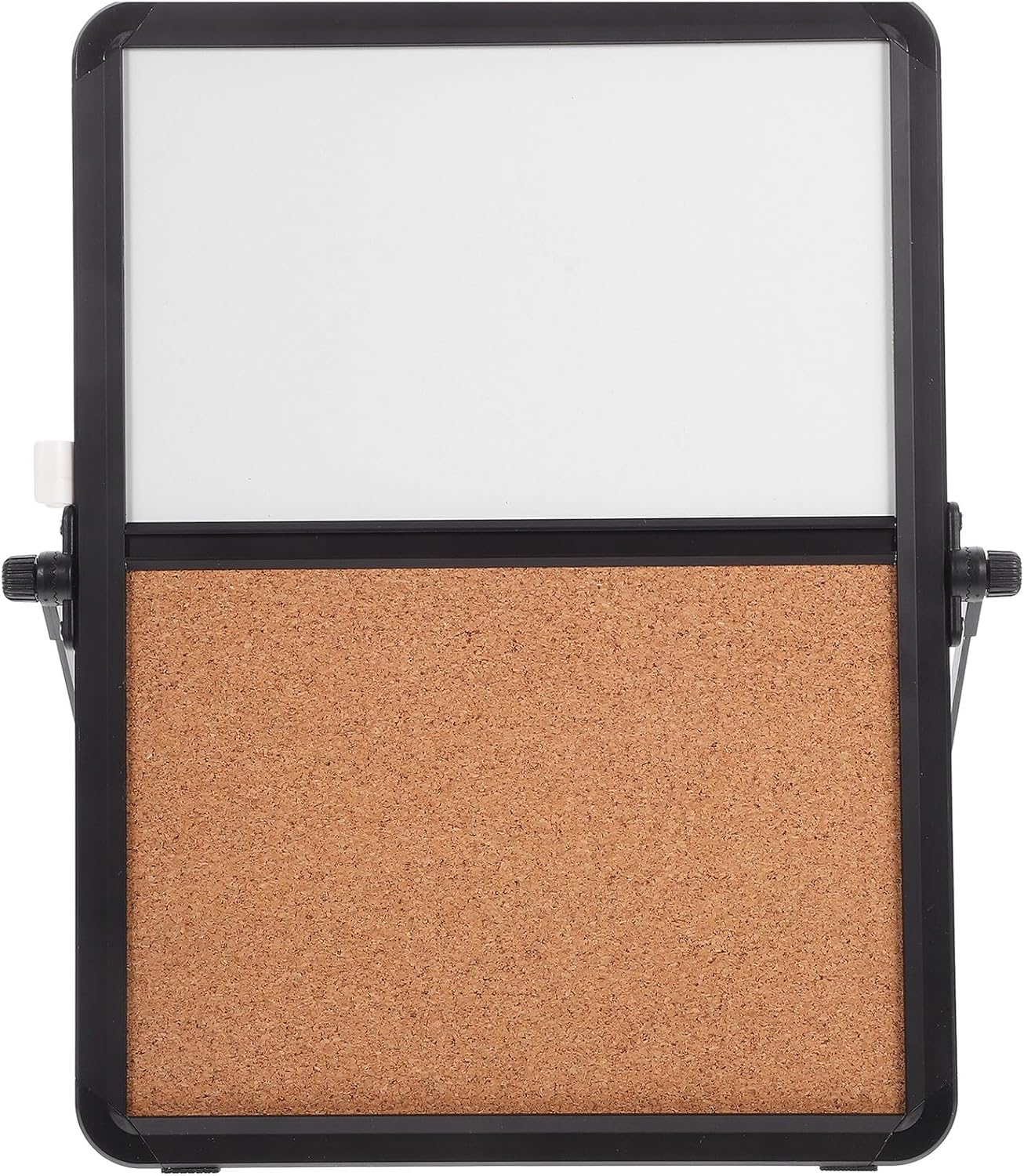 DECHOUS Dual-Surface Desktop Cork and Whiteboard with Frame Versatile Office Memo Bulletin Board for Planning Organizing and Creative Workspace Decoration