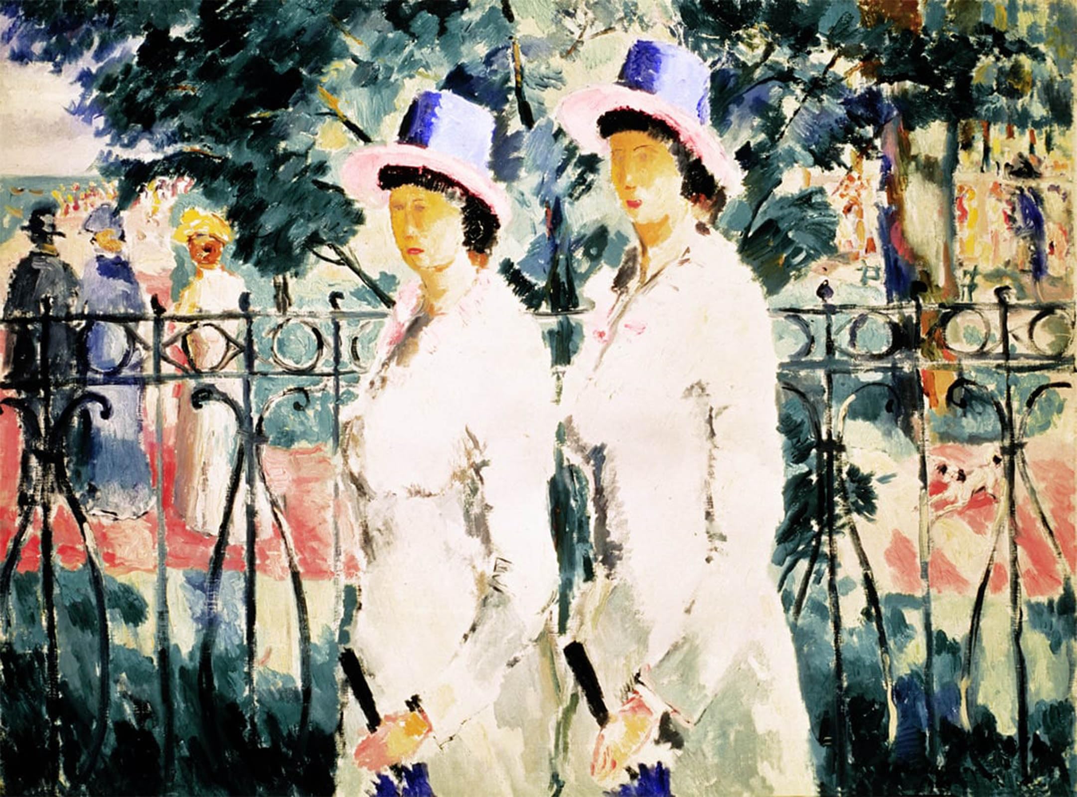 ARTXLXXBN Famous Painting Canvas Artwork Graffiti Print the Sisters by Kazimir Severinovich Malevich Portrait Canvas Image for Home Decor 60x90cm