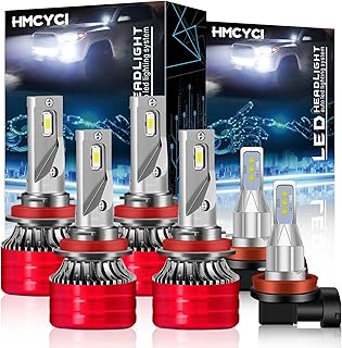 for Chevy Impala (2006-2013) LED Headlight Bulbs ,H9 H11 High/Low Beam H11 Fog Light LED Headlight Bulbs Conversion Kits,32000 Lumens 65000K Cool White, Plug and Play,Pack of 6