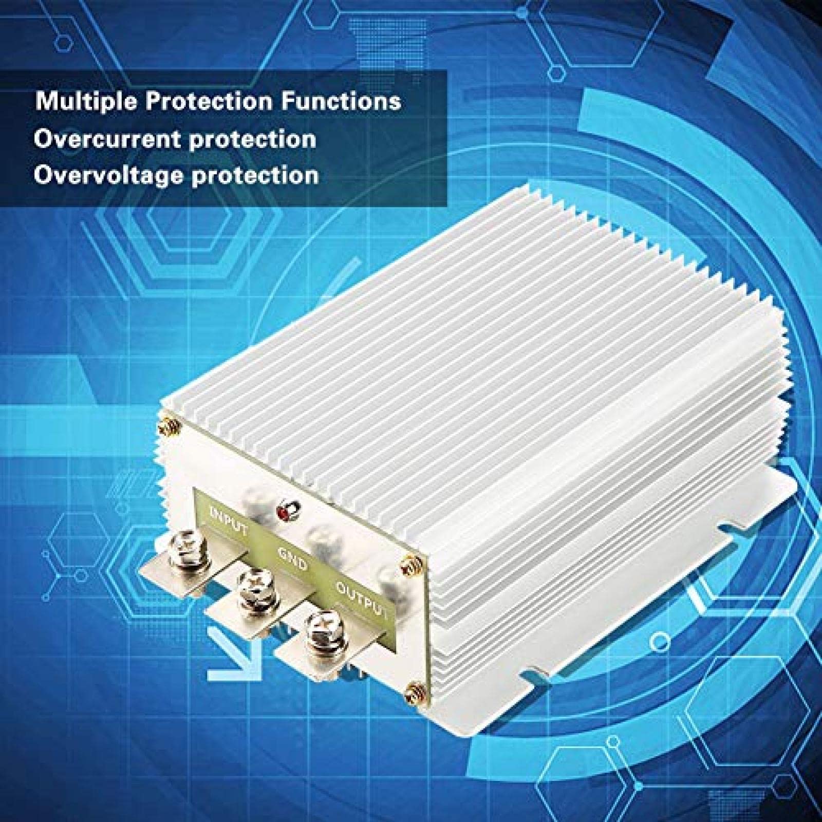 Przetwornica napięcia -24 V do 12 V 50 A Nieizolowana przetwornica prądu stałego Zasilacz obniżający o dużej mocy 600 W