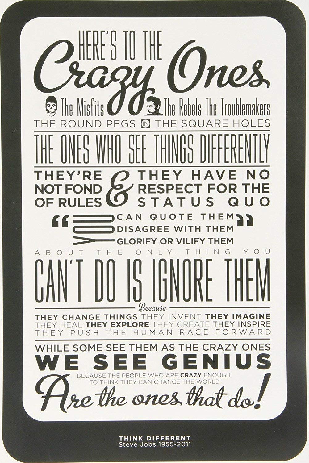 5 Ace CRAZY ONE WALL POSTER OF 300 GSM (12X18) WITHOUT FRAME