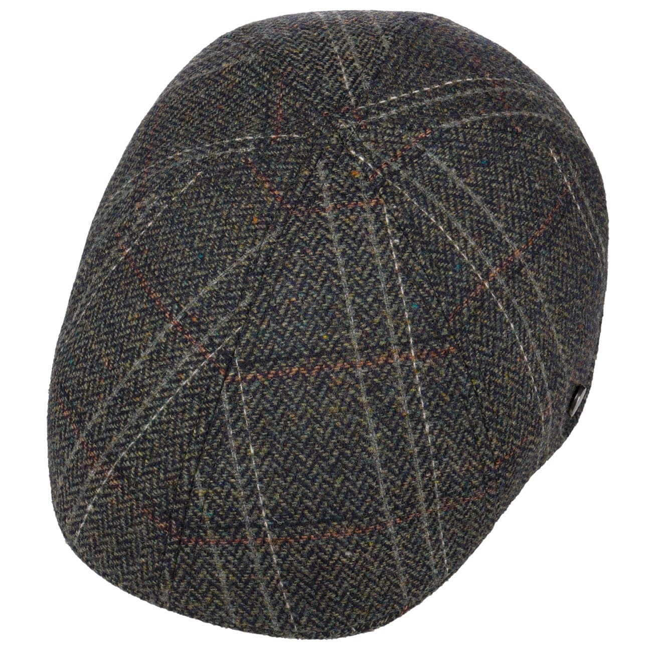 Lierys Melico Virgin Wool Flat Cap Men Olive 7 3/4-7 7/8