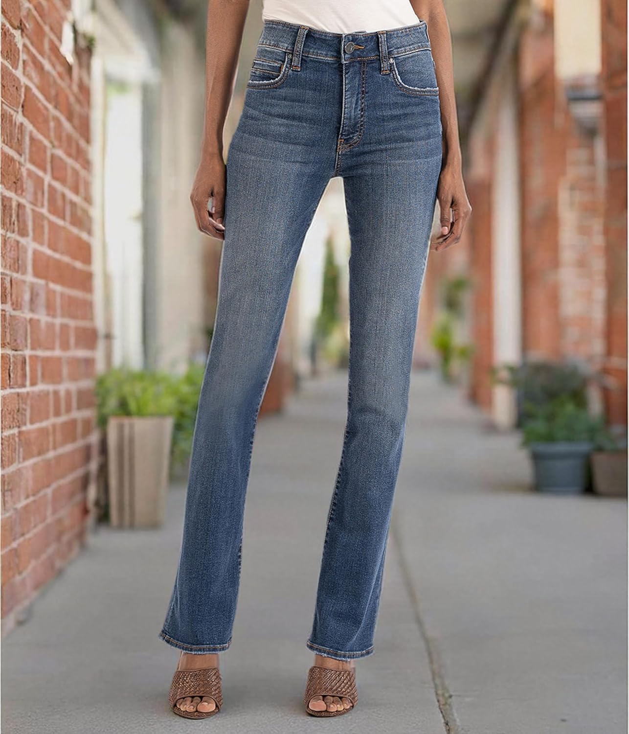 KUT from the Kloth Natalie High Rise Bootcut Jeans - Image 4