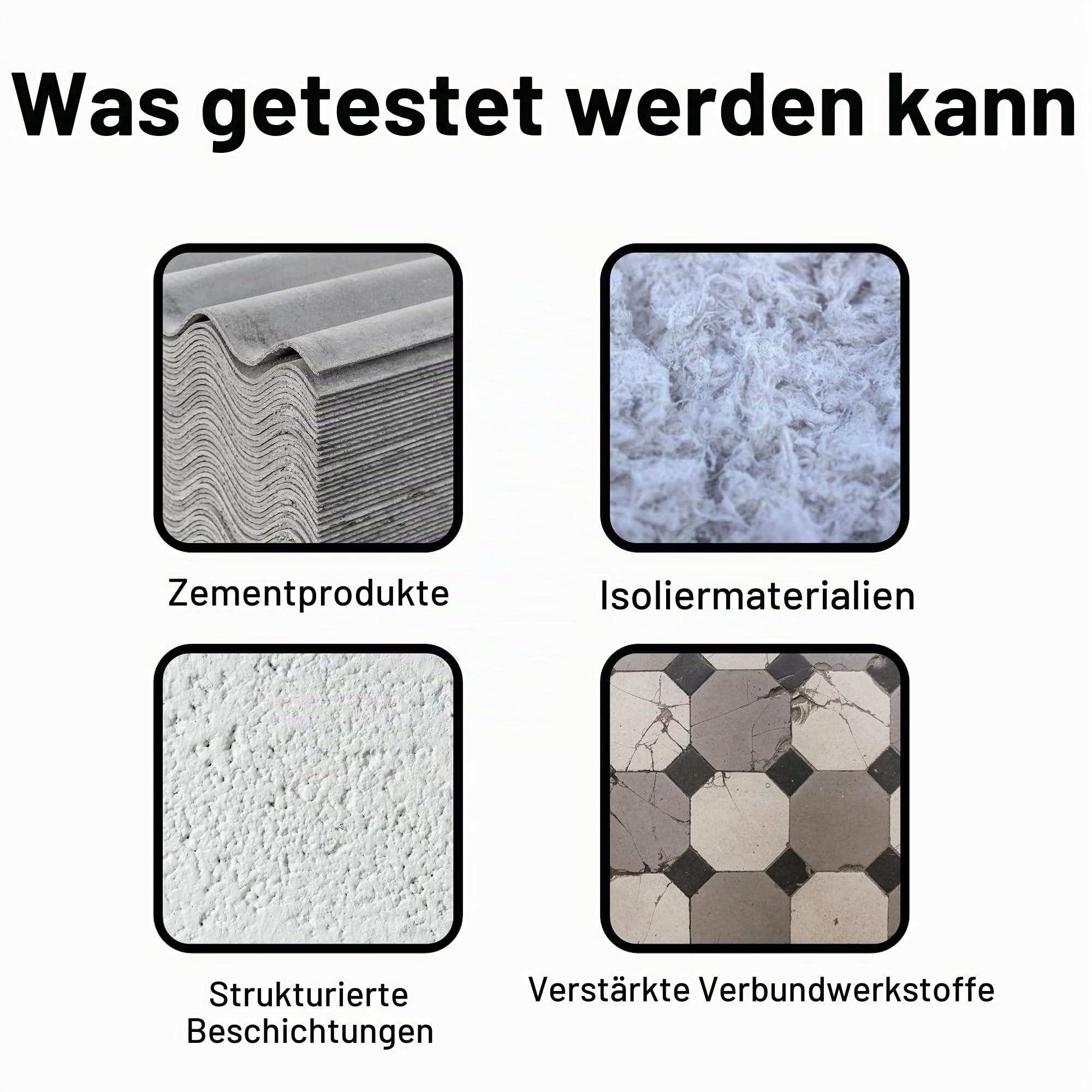 Asb estos Test-Set – nur Probentests – 72 Stunden (3 Werktage) NVLAP Laborergebnis mit Labortestgebühr im Lieferumfang enthalten. (1 Probe)