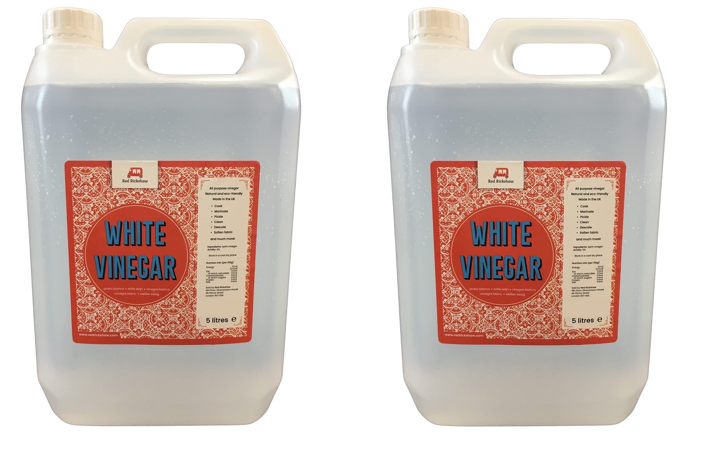 Buy Red Rickshaw White Vinegar (5 ic) for Cleaning, Weed Killing